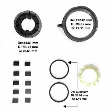 Kit Rotor / Engranes Bomba Caja Automatica 10 Aspas / Paletas 1982/96 4L60E TH700